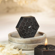 S2007 CZARNA Świeca z wosku pszczelego