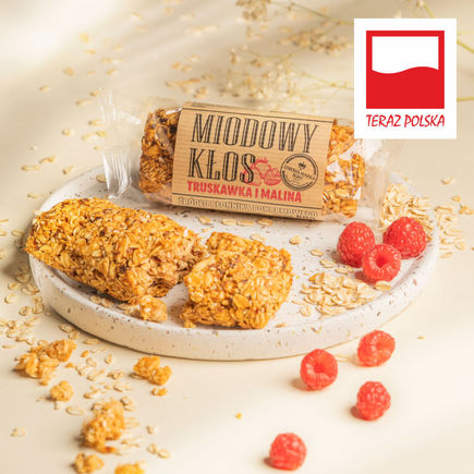 Miodowy kłos z truskawką