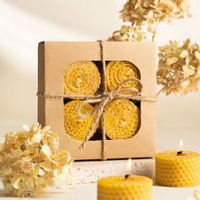 S033 P-NATURAL Zestaw Świec z Węzy Pszczelej