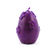 S274-K FIOLET  Świeca z wosku pszczelego jajko z kwiatami fioletowe