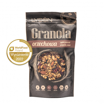 Granola orzechowa z miodem