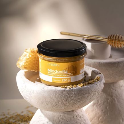 Miód z pyłkiem kwiatowym