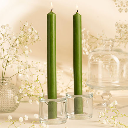 Świeca z wosku pszczelego zielona