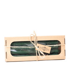 S0011 P ZIELONY Zestaw świec stołowych 4 sztuki