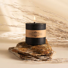 S078 K  CZARNY Świeca z wosku pszczelego