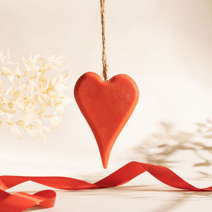 Zawieszka woskowa serce