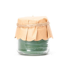 S485 Świeca z wosku pszczelego zielona